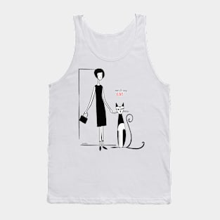 Me & My Cat Lover Retro Mid-Century Modern Tank Top